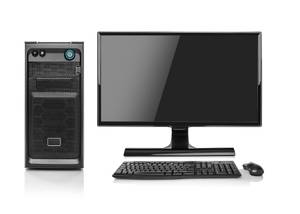 desktop-pc-set mit monitor