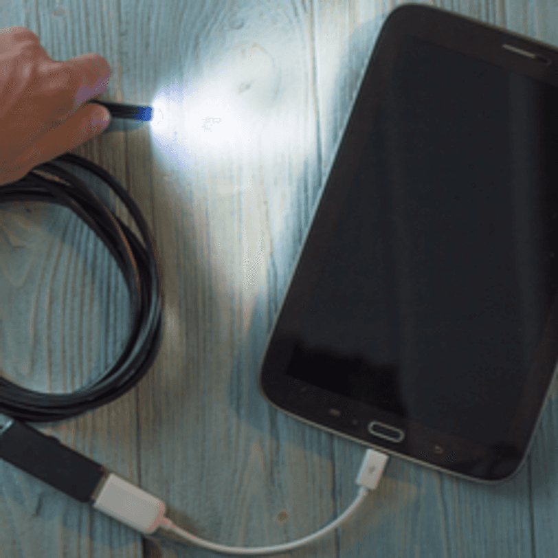 endoskop-kamera an tablet