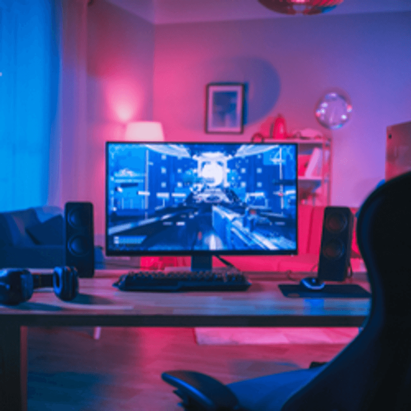 beleuchteter gaming-monitor