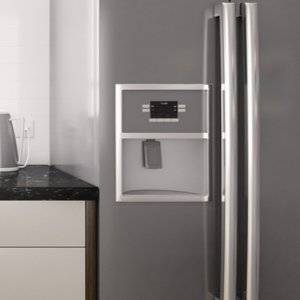 Side-by-Side-Kühlschrank Wasserspender